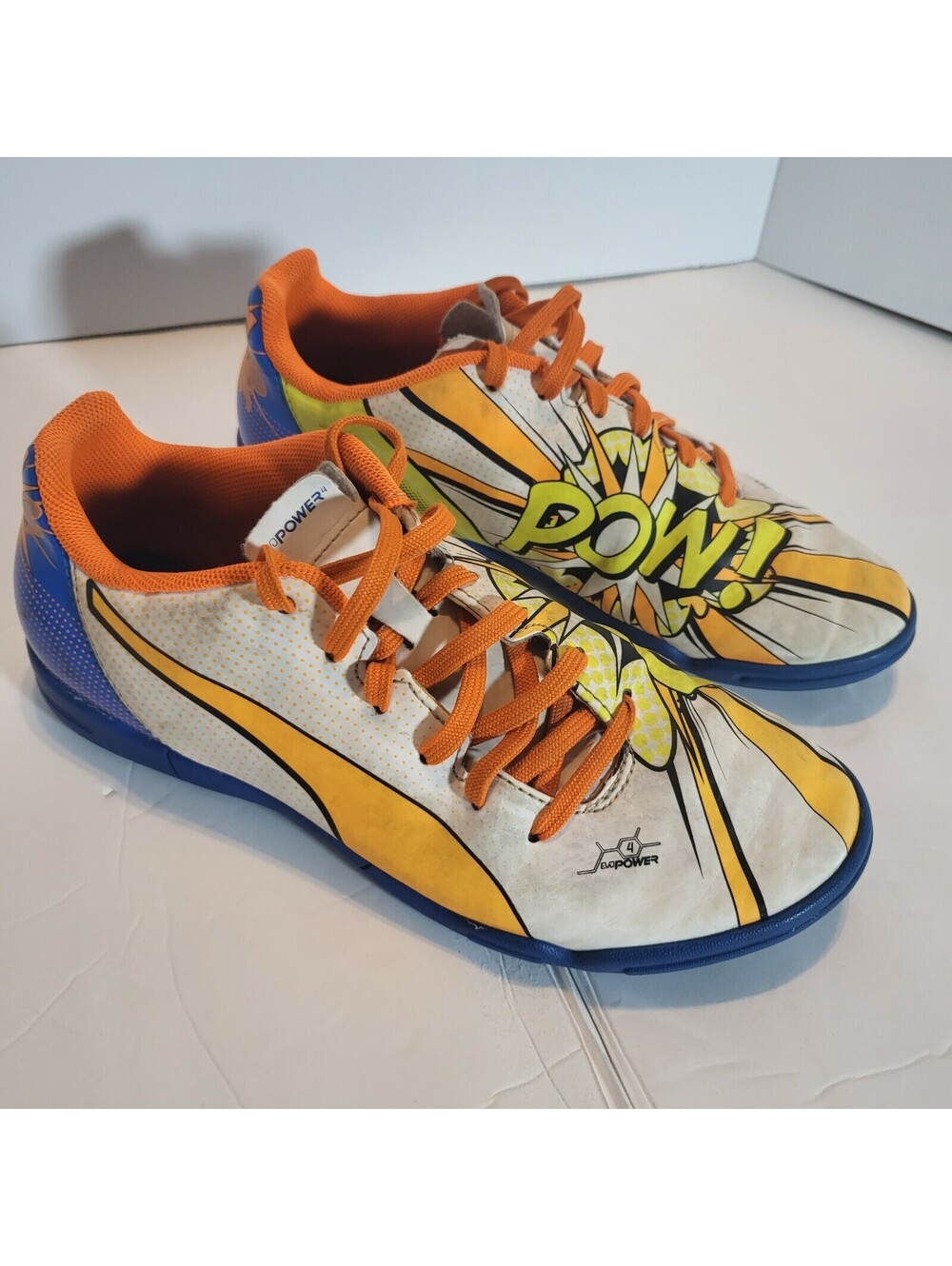 Puma Evopower 4 Soccer Shoes Pow Bam Size 4.5 Soccer Football Futbol